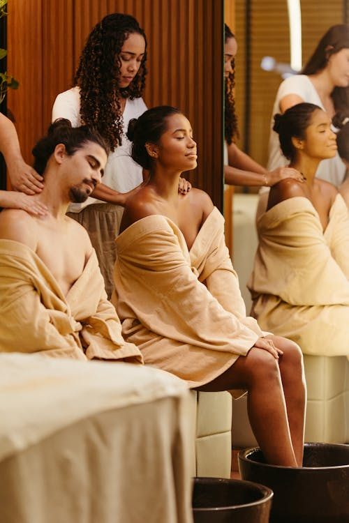 An image of a couple getting a massage