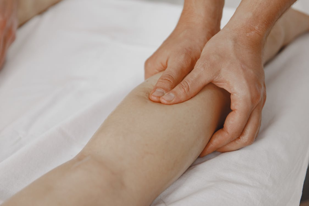 An image of a person getting a deep tissue massage