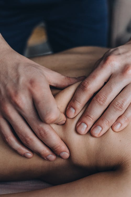  An image of a person getting a massge